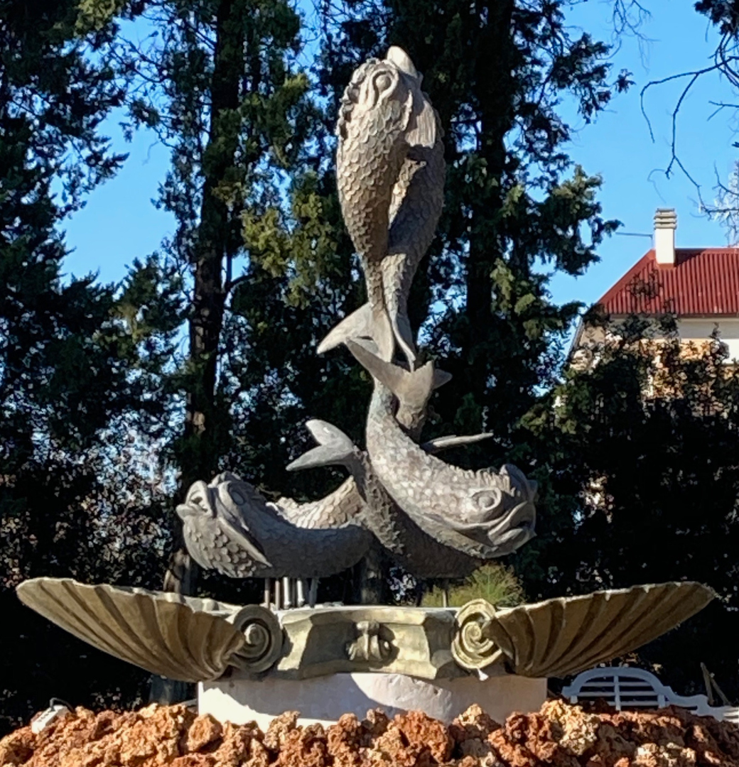 Fontana in bronzo per il giardino di Villa Miani a Roma