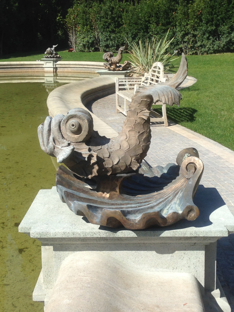 Sculture in bronzo per il giardino di Villa Miani a Roma